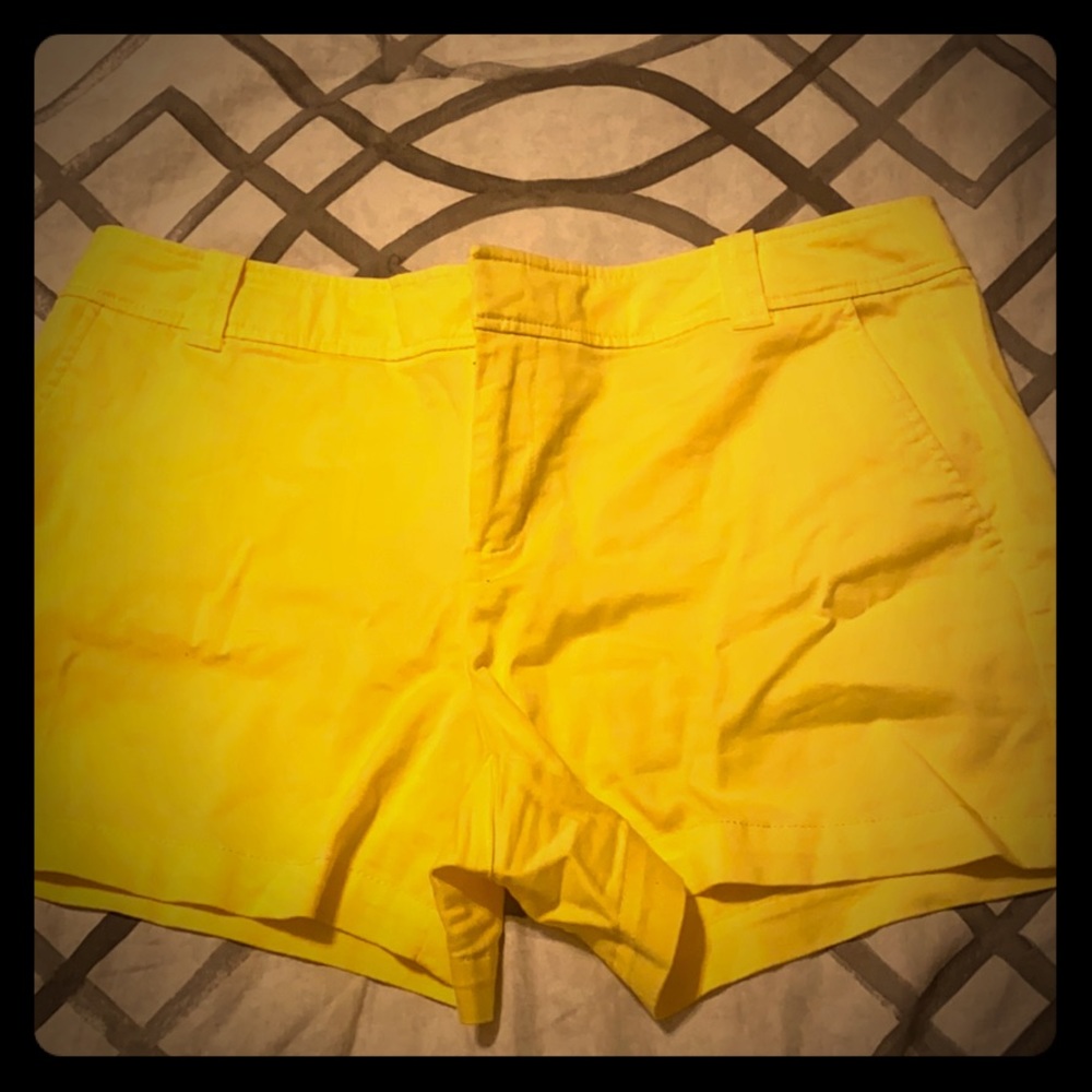 New York & Company Yellow Shorts